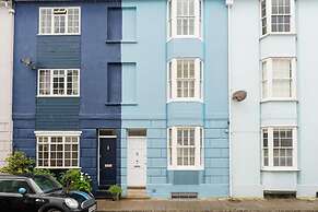 Host Stay Blue Hues on Over Street