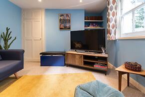 Host Stay Blue Hues on Over Street