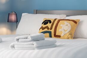 Host Stay Blue Hues on Over Street