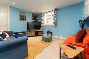 Host Stay Blue Hues on Over Street