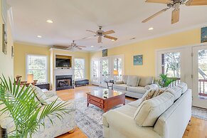 Waterfront Oak Island Home w/ Dock