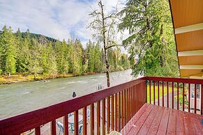 Darrington Home on River w/ Mountain Views