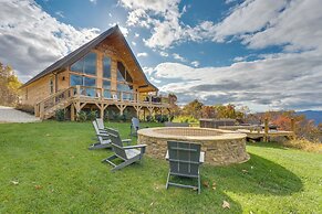 Blue Ridge Mountain-view Cabin w/ Hot Tub & Deck!
