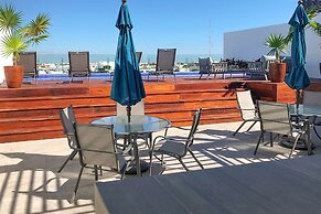 Luxe Condos Complex with Roof Pool