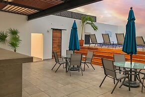 Luxe Condos Complex with Roof Pool