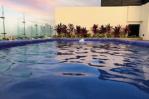 Luxe Condos Complex with Roof Pool