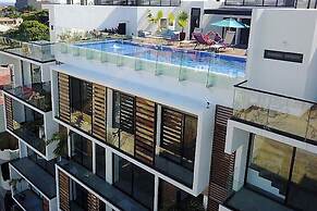 Luxe Condos Complex with Roof Pool