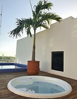 Luxe Condos Complex with Roof Pool