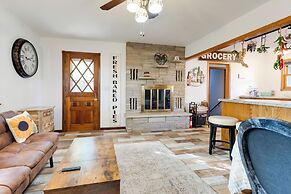 Antiquing & Fishing: Riverfront Waupaca Home!