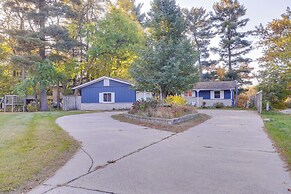 Antiquing & Fishing: Riverfront Waupaca Home!