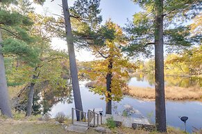 Antiquing & Fishing: Riverfront Waupaca Home!