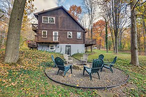 Deck & Game Room: Finger Lakes Family Retreat