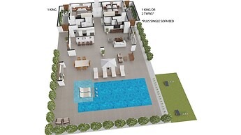Family Beachside Villa With Hotel Amenities v7