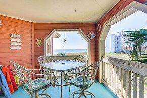 Steps to Beach: Ocean-view Galveston Condo!