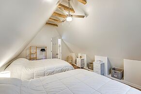 Walk to Fox Lake: Pet-friendly A-frame w/ Fire Pit