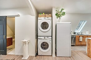 Walk to Fox Lake: Pet-friendly A-frame w/ Fire Pit