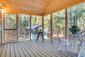 'camp Crescendo' Rustic Waterboro Cabin By Lake