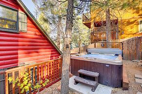 Hot Tub, Grill & Fire Pit: Cabin in Big Bear Lake