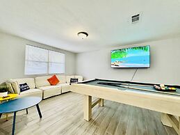 Family-friendly Fire-pit Pool Table Soccer