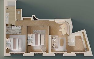 Apartment With 2 Rooms for 6 People