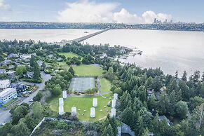 Private park in a cozy home next to I-90 huge yard