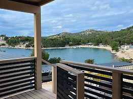 Tranquil Tides Drage Mobile Home With Terrace and Sea View