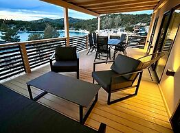 Tranquil Tides Drage Mobile Home With Terrace and Sea View