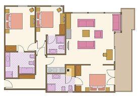 Penthouse mit 3 Schlafzimmern