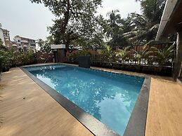 Stylish 1BR With Pool 5 Mins to Candolim Beach