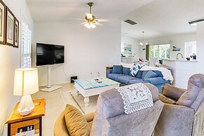 Private Yard & Screened Patio: Sunny Sebastian Gem