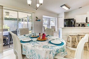 Private Yard & Screened Patio: Sunny Sebastian Gem