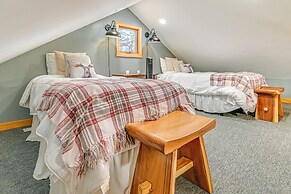 Steps to Brant Lake: Mountain-view Hideaway!