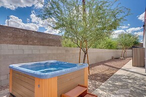 Patio & Shared Hot Tub: Tucson Fourplex Townhome!