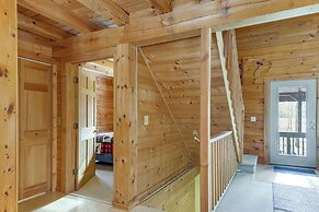 2 Mi to Boat Ramp: Log Cabin in New Hampshire