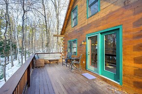 2 Mi to Boat Ramp: Log Cabin in New Hampshire