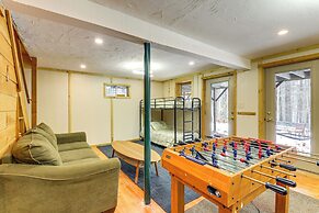 2 Mi to Boat Ramp: Log Cabin in New Hampshire