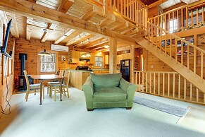 2 Mi to Boat Ramp: Log Cabin in New Hampshire