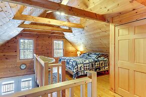 2 Mi to Boat Ramp: Log Cabin in New Hampshire