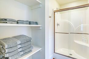 Steps to White River: Mountain View Home w/ Deck!