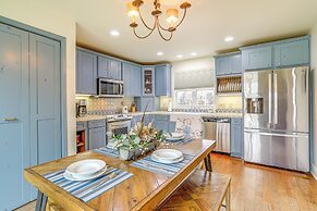 Steps to White River: Mountain View Home w/ Deck!