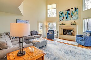 Steps to White River: Mountain View Home w/ Deck!