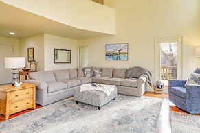 Steps to White River: Mountain View Home w/ Deck!