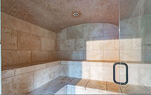 Family Fun Oasis Hot Tub Steam Room Pool Stream Firepit Games