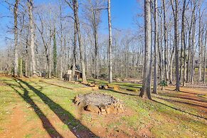 Fire Pit & Wooded Views: Family Home in Dacula!