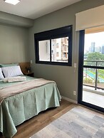 Studio completo a 230m do metrô Brooklin