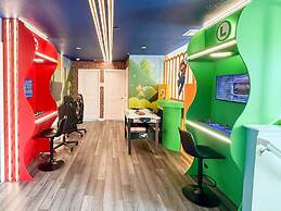 Upstay Theme Rooms and Arcade Games Plus Private Pool
