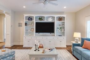 Pink Plume Coastal Escape Near Beach Private Pool Grill Luxe Interiors