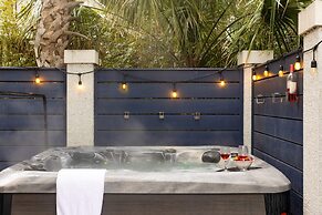 Pink Plume Coastal Escape Near Beach Private Pool Grill Luxe Interiors