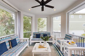 Pink Plume Coastal Escape Near Beach Private Pool Grill Luxe Interiors