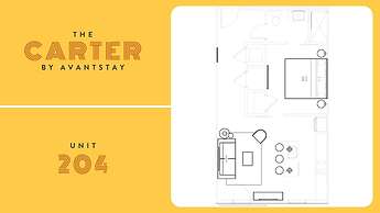 The Carter 204 by Avantstay 1BR Balcony
